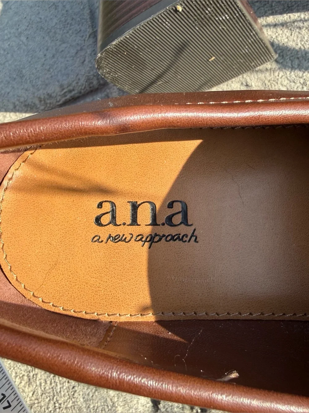 A.N.A A NEW APPROACH WOMENS PLATFORM CHUNKY SLING BACK SHOE CLOG 9 1/2 s 177
